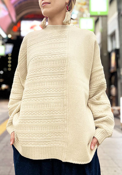 VOO ヴォー | TRICKY JQ KNIT / ニット カラー:CREAM