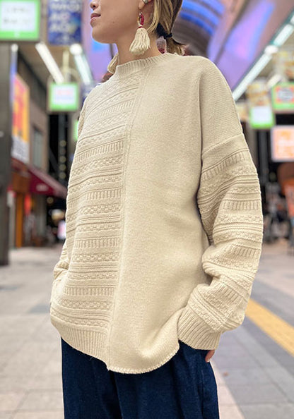 VOO ヴォー | TRICKY JQ KNIT / ニット カラー:CREAM