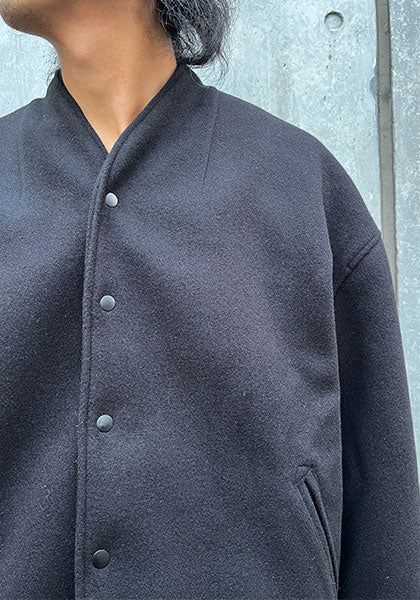 KELEN ケレン | NO COLLAR EGG JACKET カラー:BLACK