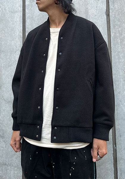 KELEN ケレン | NO COLLAR EGG JACKET カラー:BLACK