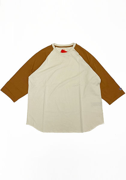 IMPRESTORE インプレストア RAGLAN SLEEVE T / ラグランスリーブT カラー:IVORY/WHISKYBROWN