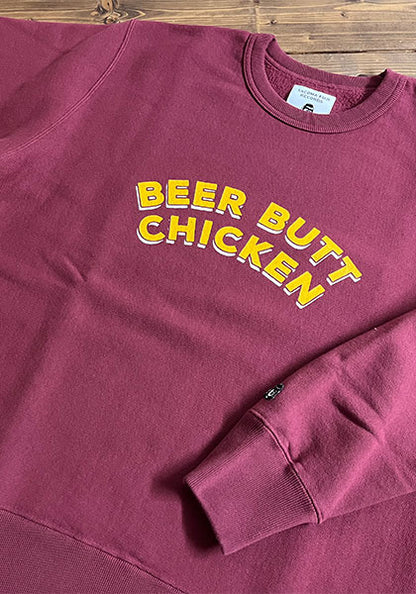 TACOMA FUJI RECORDS タコマフジレコード | BEER BUTT CHICKEN SWEATSHIRT designed by Motonobu Nakamura