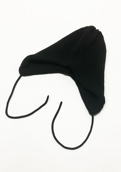 ROTOTO ロトト | EAR FLAP BEANIE カラー : BLACK