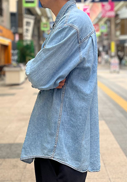 Nasngwam（ナスングワム） | SALISH SHIRTS / / 刺繍デニムシャツ モデル:C