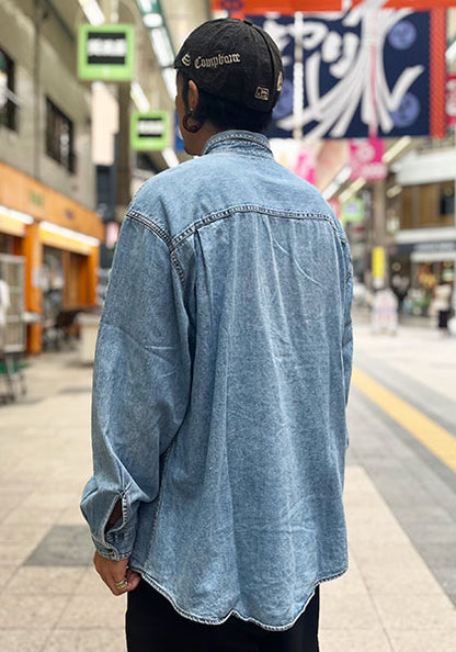 Nasngwam（ナスングワム） | SALISH SHIRTS / / 刺繍デニムシャツ モデル:C