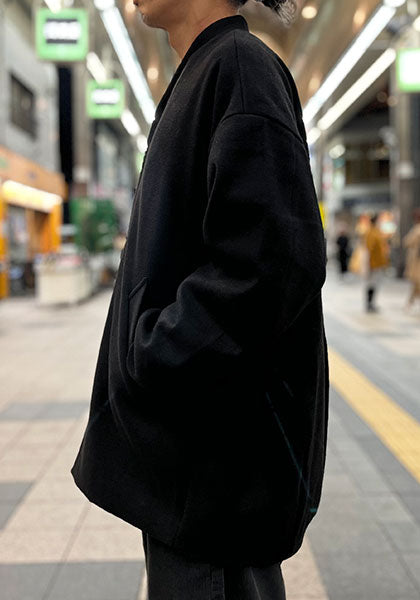 KELEN ケレン | NO COLLAR EGG JACKET カラー:BLACK