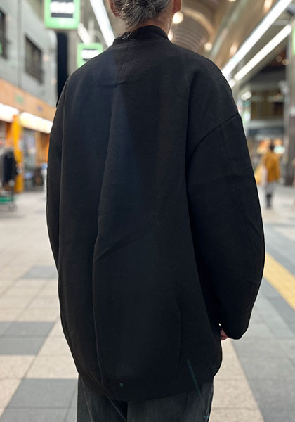 KELEN ケレン | NO COLLAR EGG JACKET カラー:BLACK