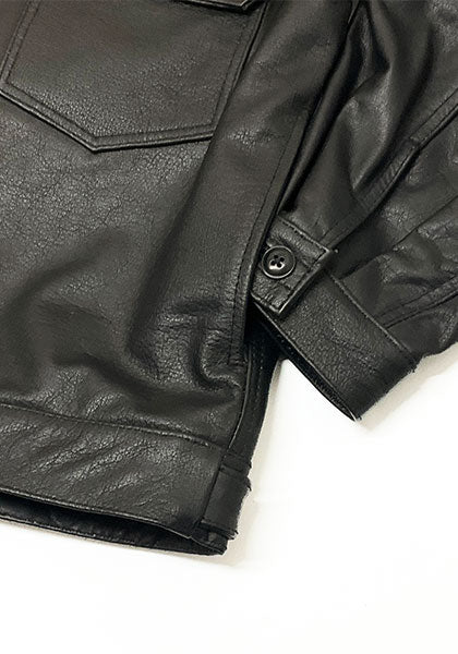 Nasngwam ナスングワム | ATAVISM LEATHER JACKET カラー:BLACK Mサイズ