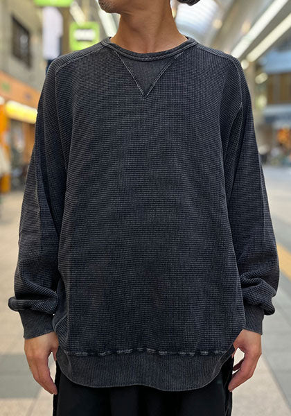 IMPRESTORE / インプレストア Thrmal Freedom / サーマルカットソー  カラー : FADED BLACK