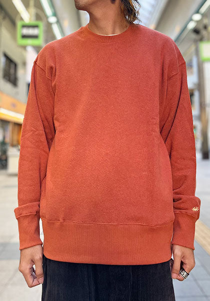 GOHEMP ゴーヘンプ | HEMP CREW SWEAT / クルースウェット カラー:ORANGE RUST