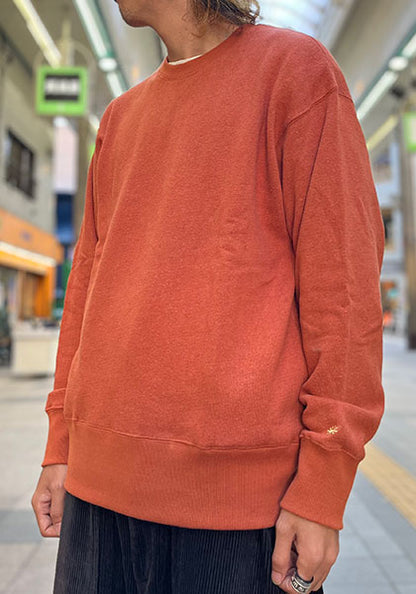 GOHEMP ゴーヘンプ | HEMP CREW SWEAT / クルースウェット カラー:ORANGE RUST