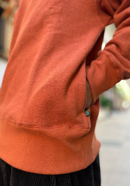 GOHEMP ゴーヘンプ | HEMP CREW SWEAT / クルースウェット カラー:ORANGE RUST