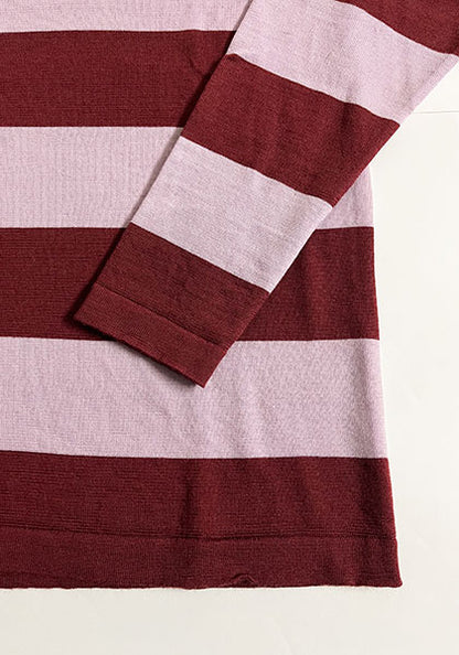 GREEN CLOTHING グリーンクロージング | ウールレイヤー / ベースレイヤー カラー：LIGHT PINK×WINE