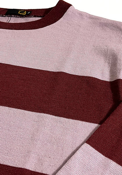 GREEN CLOTHING グリーンクロージング | ウールレイヤー / ベースレイヤー カラー：LIGHT PINK×WINE