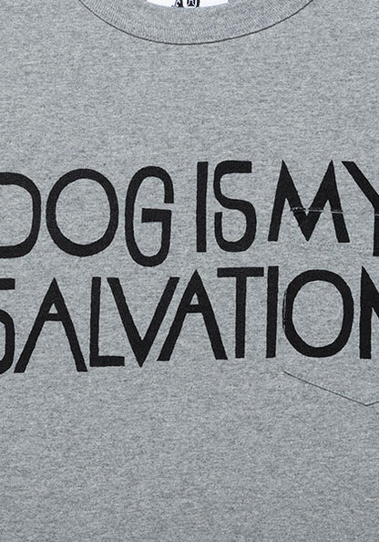 TACOMA FUJI RECORDS タコマフジレコード | DOG IS MY SALVATION POCKET Tシャツ designed by Yachiyo Katsuyama