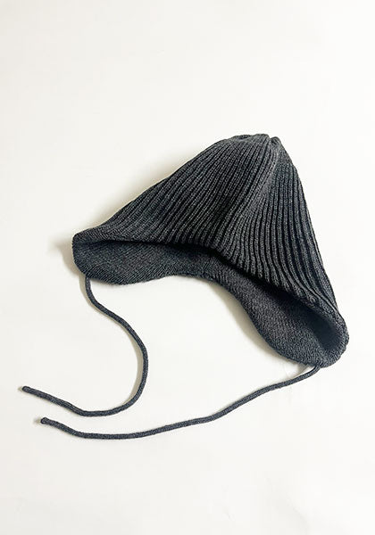 ROTOTO ロトト | EAR FLAP BEANIE カラー : D.GRAY