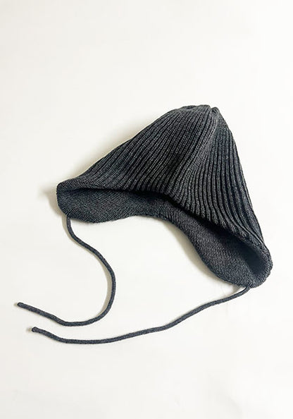 ROTOTO ロトト | EAR FLAP BEANIE カラー : D.GRAY