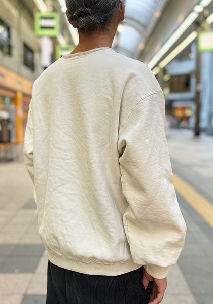 GYPSY&SONS ジプシーアンドサンズ | 80 CLASSIC HENRY 80 クラシック ヘンリーネック スウェット カラー：アイボリー