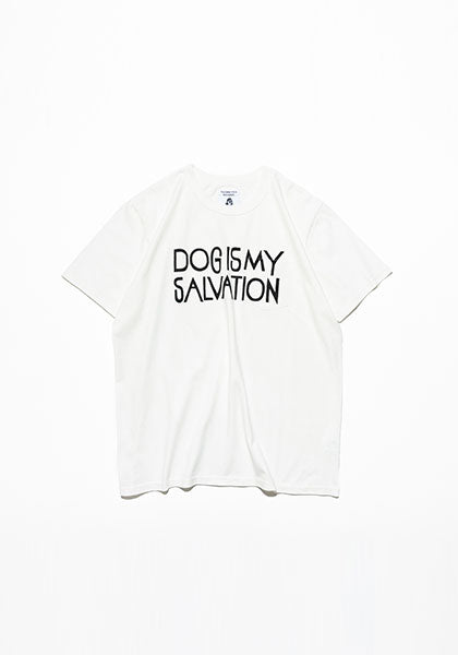 TACOMA FUJI RECORDS タコマフジレコード | DOG IS MY SALVATION POCKET Tシャツ designed by Yachiyo Katsuyama