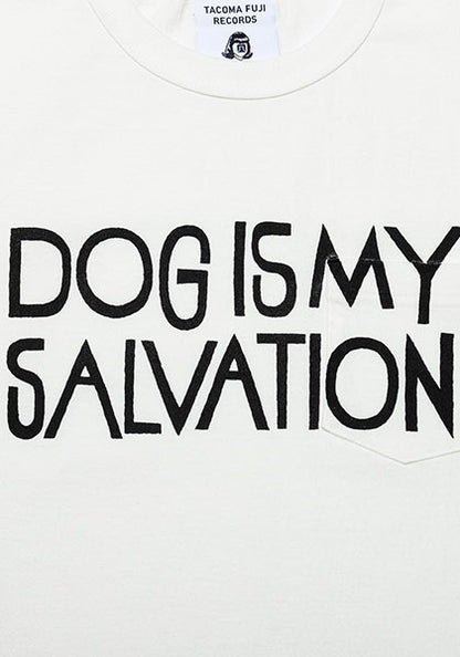 TACOMA FUJI RECORDS タコマフジレコード | DOG IS MY SALVATION POCKET Tシャツ designed by Yachiyo Katsuyama