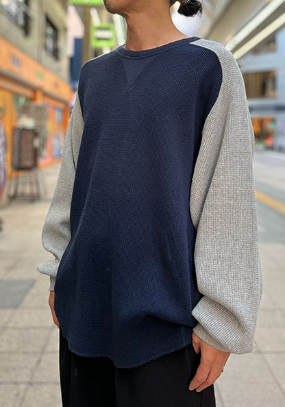 IMPRESTORE インプレストア | サーマルカットソー カラー:NAVY＆GRAY