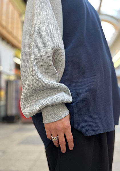 IMPRESTORE インプレストア | サーマルカットソー カラー:NAVY＆GRAY