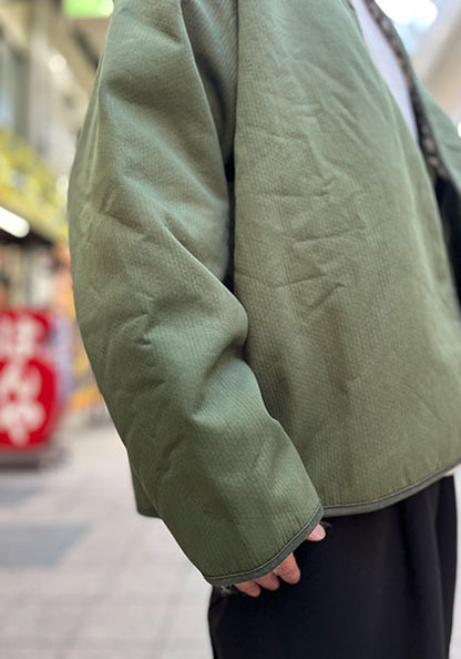 KELEN ケレン | REV HALF COAT / リバーシブルハーフコート カラー:KHAKI