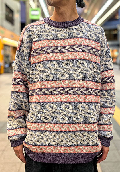 Nasngwam.(ナスングワム) | BRAID KNIT カラー:PURPLE