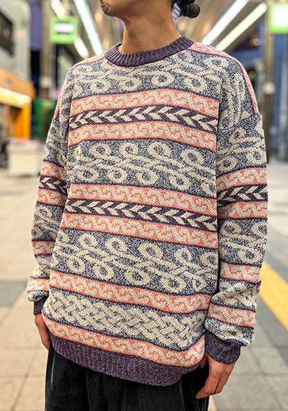 Nasngwam.(ナスングワム) | BRAID KNIT カラー:PURPLE