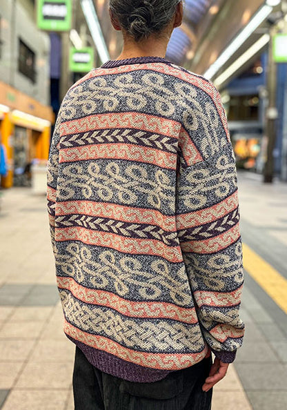 Nasngwam.(ナスングワム) | BRAID KNIT カラー:PURPLE