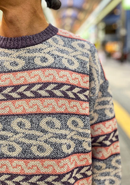 Nasngwam.(ナスングワム) | BRAID KNIT カラー:PURPLE