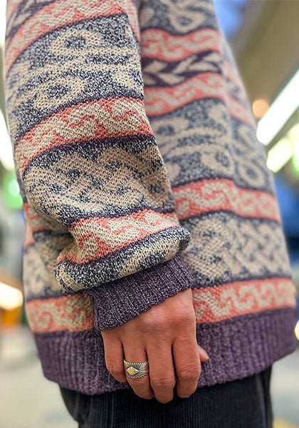 Nasngwam.(ナスングワム) | BRAID KNIT カラー:PURPLE