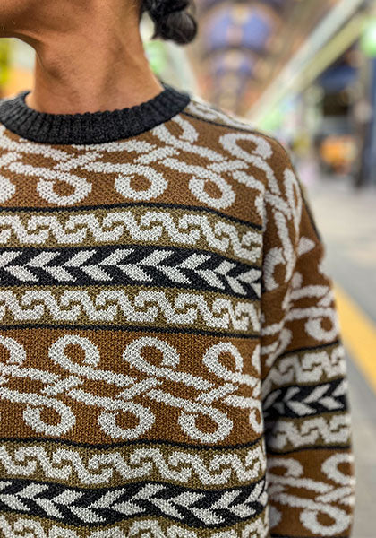 Nasngwam.(ナスングワム) | BRAID KNIT カラー:BROWN