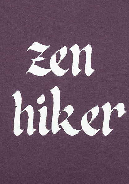 TACOMA FUJI RECORDS | ZEN HIKER T-shirt designed by Jerry UKAI Color: Grape