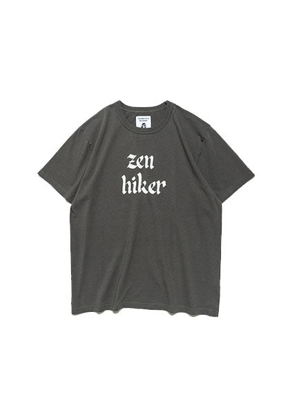 TACOMA FUJI RECORDS | ZEN HIKER T-shirt designed by Jerry UKAI Color: Charcoal