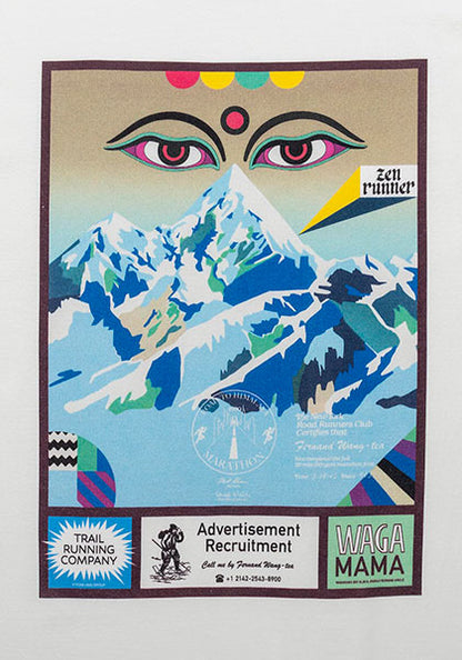 TACOMA FUJI RECORDS タコマフジレコード | ROAD TO THE HIMALAYAN RACE Tシャツ designed by Jerry UKAI