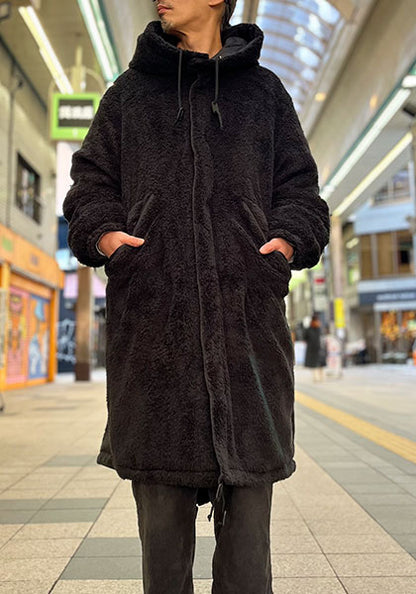 TAION 体温 リバーシブル ダウン×ボア モッズジャケット