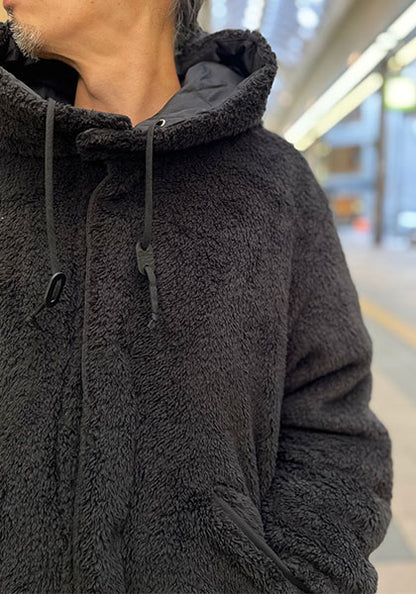 TAION 体温 リバーシブル ダウン×ボア モッズジャケット