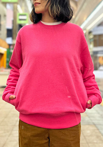 GOHEMP ゴーヘンプ | HEMP CREW SWEAT / クルースウェット カラー:HOT PINK