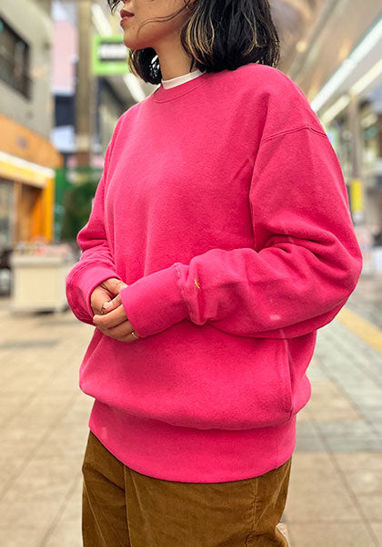 GOHEMP ゴーヘンプ | HEMP CREW SWEAT / クルースウェット カラー:HOT PINK
