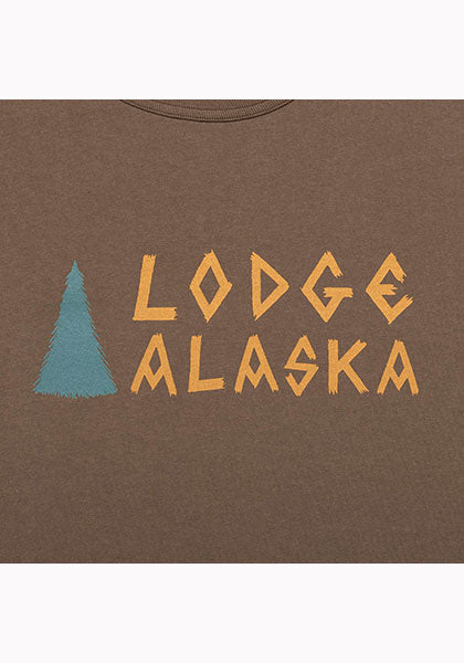 TACOMA FUJI RECORDS タコマフジレコード | Lodge ALASKA LOGO Tシャツ designed by MATT LEINES  カラー:サンド