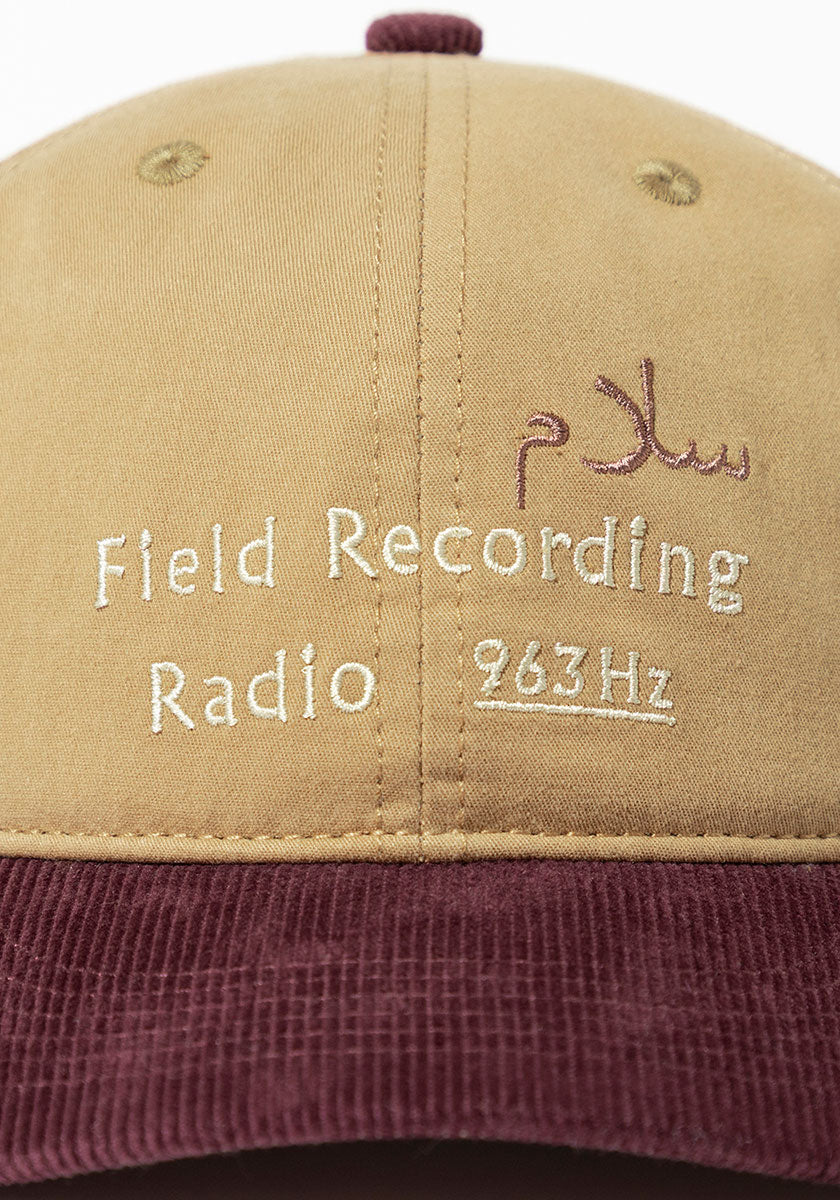 TACOMA FUJI RECORDS  |  FIELD RECORDING RADIO CAP designed by Noriteru Minezaki [BROWN x BURGUNDY]