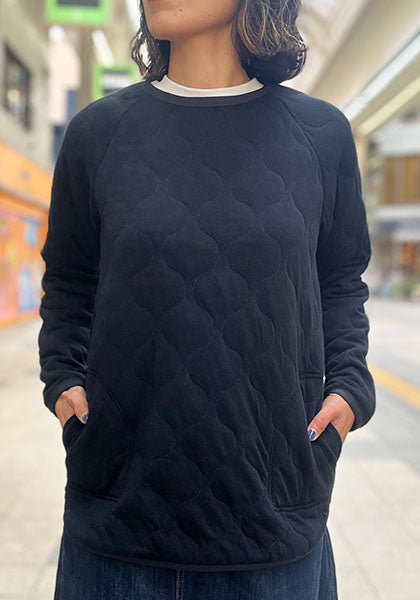 SPINNER BAIT スピナーベイト | ミリタリーキルトクルー カラー：ブラック