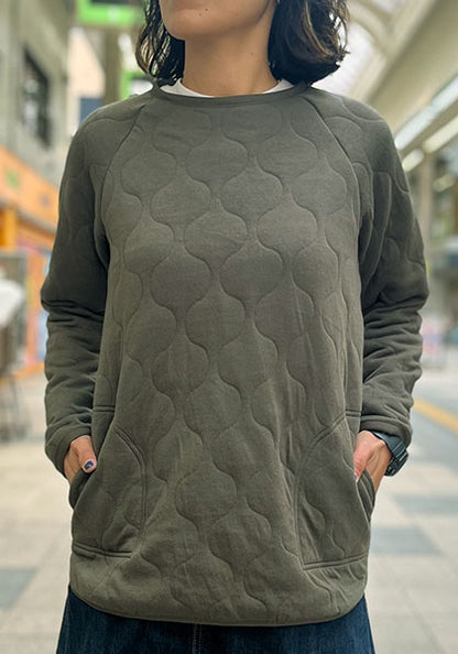 SPINNER BAIT スピナーベイト | ミリタリーキルトクルー カラー：カーキ