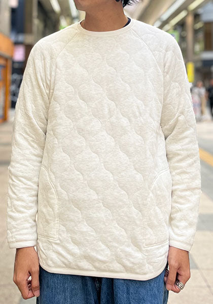 SPINNER BAIT スピナーベイト | ミリタリーキルトクルー カラー：オートミール