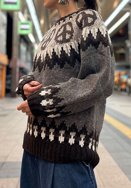 gasa*grue 晴天と入道雲 Puff sleeve knit 儚 ガサ グルー