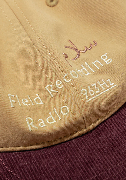 TACOMA FUJI RECORDS  |  FIELD RECORDING RADIO CAP designed by Noriteru Minezaki [BROWN x BURGUNDY]