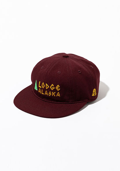 TACOMA FUJI RECORDS タコマフジレコード |  Lodge ALASKA HW LOGO CAP designed by Matt Leines カラー：BURGUNDY