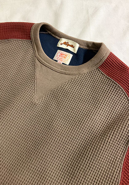 Nasngwam × IMPRESTORE | GOKU WARM FLEECE F.CREW カラー:BEIGE×RENGA