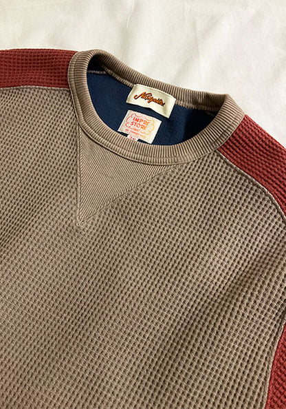 Nasngwam × IMPRESTORE | GOKU WARM FLEECE F.CREW カラー:BEIGE×RENGA